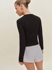 Reformation Val Knit Cardigan - Black