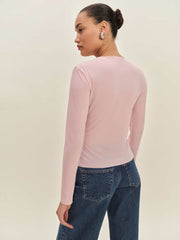 Reformation Val Knit Cardigan - Pink