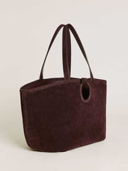 Reformation Regina Tote Bag - Espresso Suede