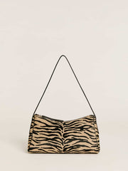 Reformation Hannah Shoulder Bag - Warm Tiger Haircalf