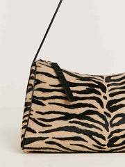 Reformation Hannah Shoulder Bag - Warm Tiger Haircalf
