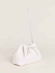 Reformation Ella Shoulder Bag - Optic White Leather