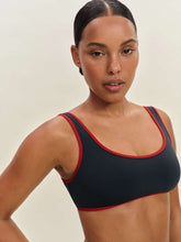 Reformation Vicky Bikini Top - Midnight Lipstick