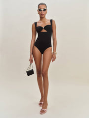 Reformation Valera One Piece Swimsuit - Black