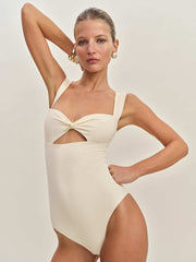 Reformation Valera One Piece Swimsuit - Fior Di Latte