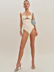 Reformation Valera One Piece Swimsuit - Fior Di Latte