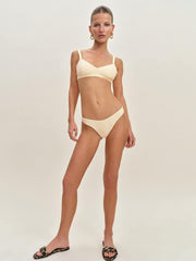 Reformation Amore Bikini Bottom - Fior Di Latte