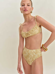 Reformation Ana Bikini Bottom - Golden Meadow