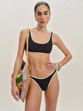 Reformation Douro Bikini Bottom - Black Fior