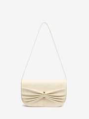 Reformation Maria Shoulder Bag - Cream Leather