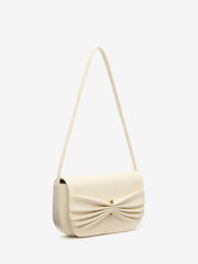 Reformation Maria Shoulder Bag - Cream Leather