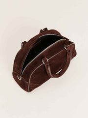 Reformation Claudia Mini Bag - Chocolate Suede