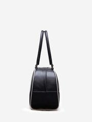 Reformation Arianna Bag - Black White Leather