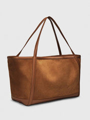 Reformation Evangeline Tote Bag - Couro Suede