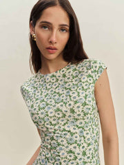 Reformation Yves Knit Dress - Daisy Meadow