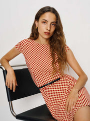 Reformation Yves Knit Dress - Pamplona Dot