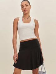 Reformation Laurie Knit Skirt - Black