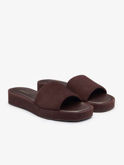 Reformation Esme Platform Sandal - Espresso Suede