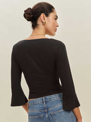 Reformation Effie Knit Top - Black