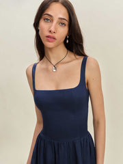 Reformation Janu Linen Dress - Danube