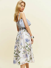 Reformation Janu Linen Dress - Serenity