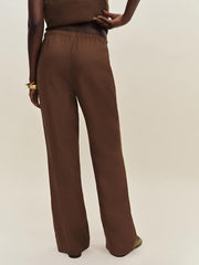 Reformation Kristen Linen Two Piece - Chocolate Cake