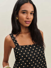 Reformation Kristen Linen Two Piece - Ritz Dot