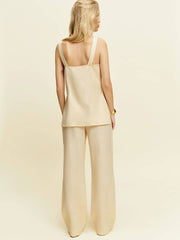 Reformation Kristen Linen Two Piece - Sugar