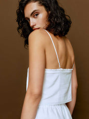 Reformation Olive Top - White