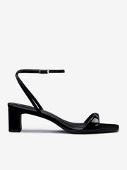 Reformation Sage Heeled Sandal - Black Patent