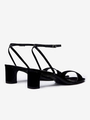 Reformation Sage Heeled Sandal - Black Patent