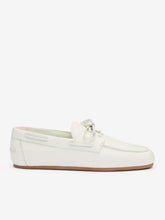 Reformation Fia Boat Loafer - White Leather