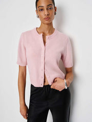 Reformation Maude Cashmere Cardigan - Cherry Blossom