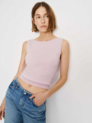 Reformation Monaco Cashmere Reversible Tank - Foxglove