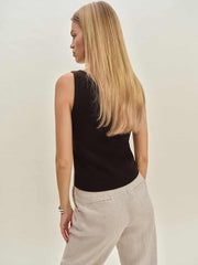 Reformation Monaco Cashmere Reversible Tank - Mole