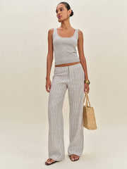 Reformation Monaco Cashmere Reversible Tank - Foggy