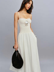 Reformation Nellie Knit Dress - Fior Di Latte