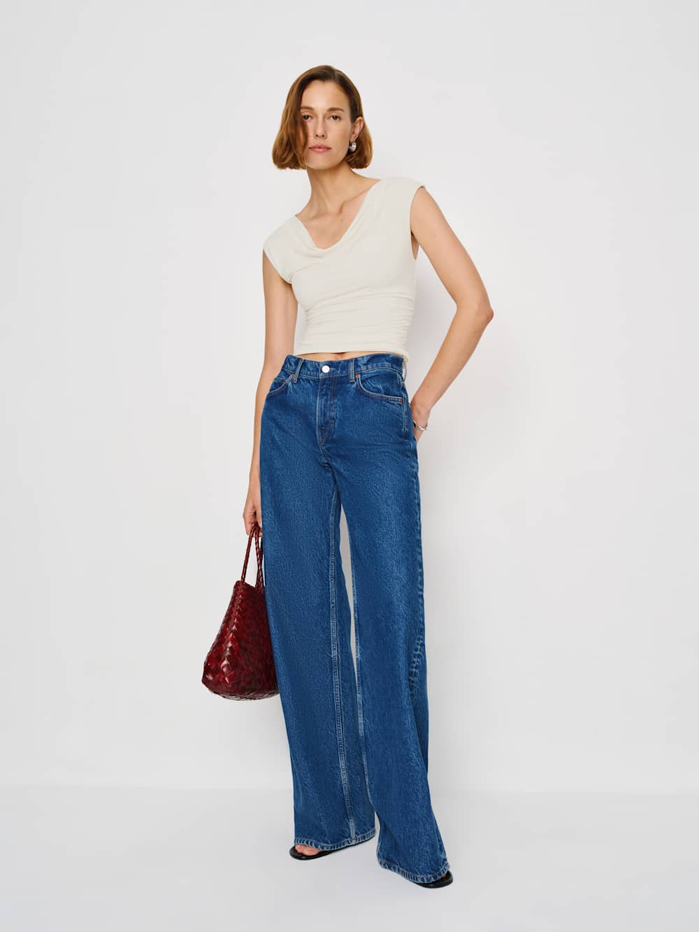 Reformation Aletta Knit Top - Fior Di Latte