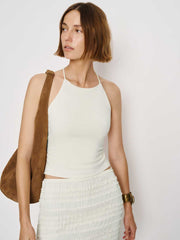 Reformation Vevina Knit Top - Fior Di Latte