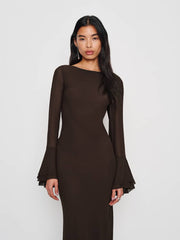 Reformation Olio Dress - Mole
