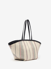 Reformation Lucia Tote Bag - Multi Stripe Canvas