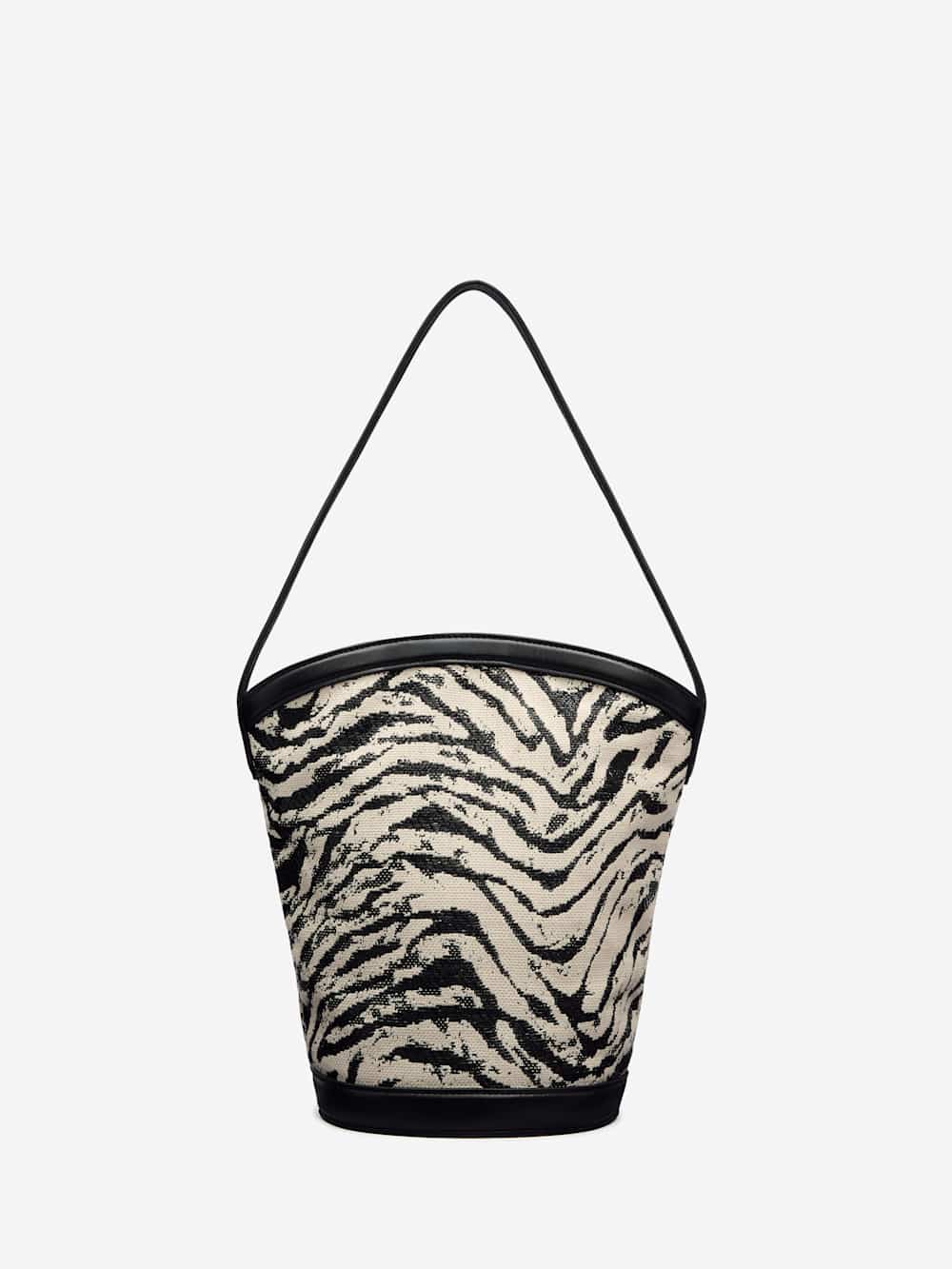 Reformation Giuliana Bag - Zebra Raffia