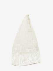 Reformation Aurelia Tote Bag - White Lace