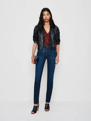 Reformation Christina Mid Rise Super Stretch Skinny Jeans - Wheeler