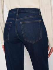 Reformation Elton Mid Rise Super Stretch Straight Jeans - Reservoir