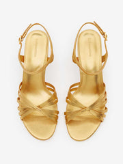 Reformation Paloma Heeled Sandal - Vintage Gold