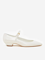 Reformation Kimberly Pump - White Leather