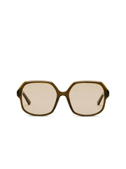 Reformation Jeanne Sunglasses - Green/brown