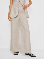 Reformation Clove Linen Two Piece - Oatmeal