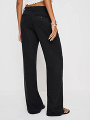 Reformation Gisele Low Rise Pant - Black